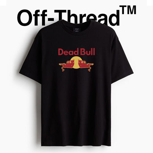 High Quality Cotton (220gsm) Off-Thread Dead Bull Unisex T-Shirts