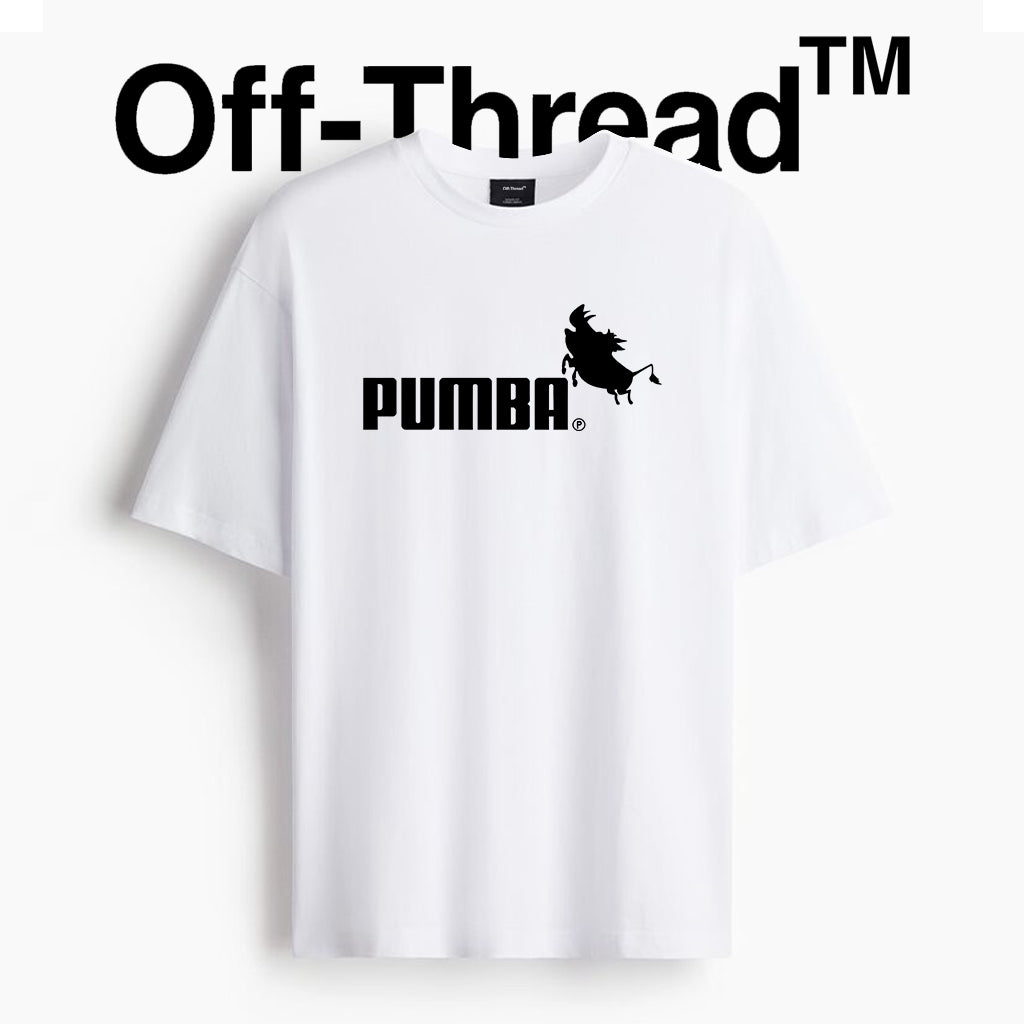 High Quality Cotton (220gsm) Off-Thread Pumba Unisex T-Shirts